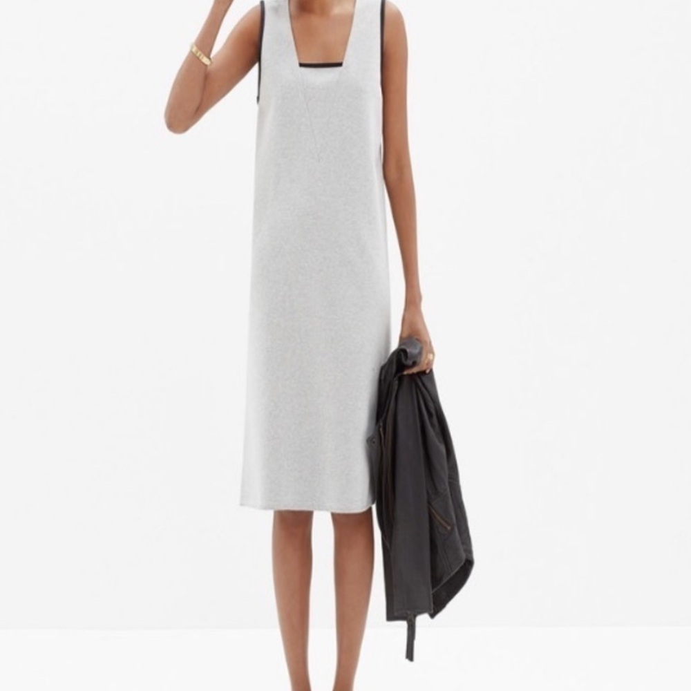 Madewell Elegant Gray Sleeveless Dress